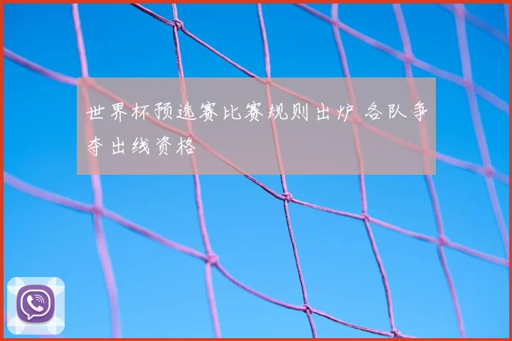世界杯预选赛比赛规则出炉 各队争夺出线资格